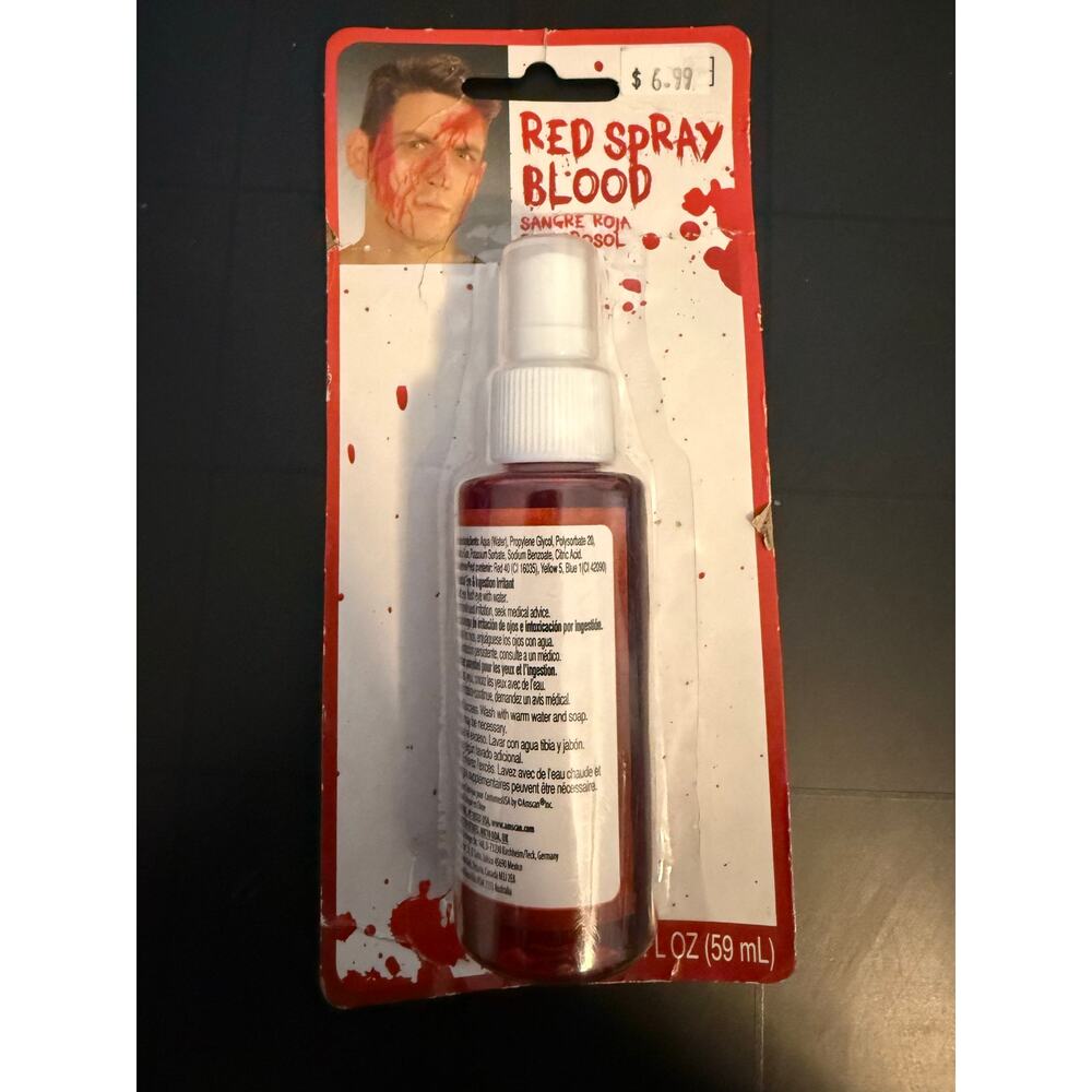 Red Spray Blood Makeup 2 oz (59 mL) – Halloween FX NEW